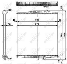 Nrf 519702 - RADIADOR ALU BRAZED VOLVO FH 93-