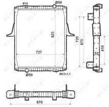 Nrf 519706 - RADIADOR ALU BRAZED RENAULT TRUCKS