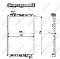 Nrf 519720 - RADIADOR ALU BRAZED MERCEDES AXOR 0