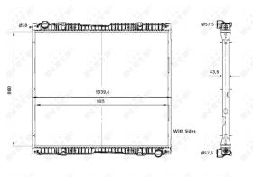Nrf 519739 - RADIADOR ALU BRAZED SCANIA R 04-