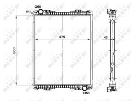 Nrf 519743 - RADIADOR ALU BRAZED SCANIA P 04-