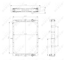 Nrf 519745 - RADIADOR ALU BRAZED DAF LF55 01-