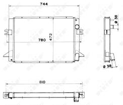 Nrf 52003 - RADIADOR ALU BRAZED IVECO DAILY I /
