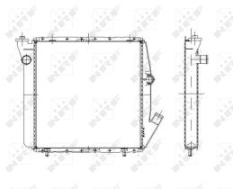 Nrf 52026 - RADIADOR ALU MECHAN RENAULT 11 84-