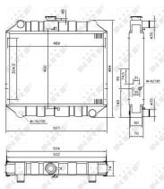 Nrf 52032 - RADIADOR CU NISSAN TRADE 98-