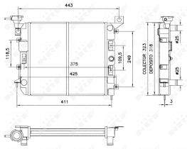 Nrf 52039 - RADIADOR CU NISSAN MICRA 82-