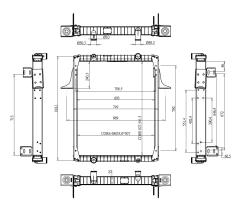 Nrf 52071 - RADIADOR ALU BRAZED RENAULT TRUCKS