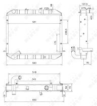 Nrf 52073 - RADIADOR CU TOYOTA DYNA 100 85-