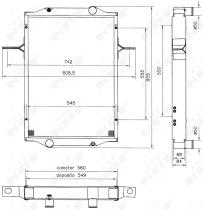 Nrf 52083 - RADIADOR CU RENAULT TRUCKS MIDLINER