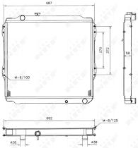 Nrf 52088 - RADIADOR ALU BRAZED TOYOTA LAND CRU