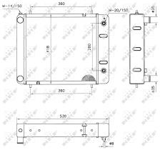 Nrf 52092 - RADIADOR ALU BRAZED LAND ROVER DISC