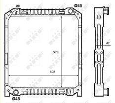 Nrf 52096 - RADIADOR ALU BRAZED IVECO EUROCARGO