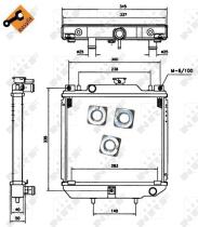 Nrf 52110 - RADIADOR ALU BRAZED AIXAM 500 96-