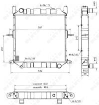 Nrf 52125 - RADIADOR CU NISSAN CABSTAR E90 98-