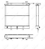 Nrf 52129 - RADIADOR ALU BRAZED LANDROVER RANGE