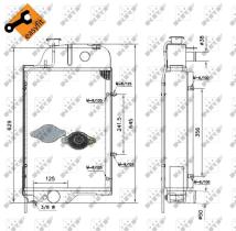 Nrf 52138 - RADIADOR CU JOHN DEERE 840 940 1040