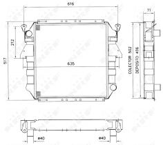 Nrf 52140 - RADIADOR CU NISSAN L-35