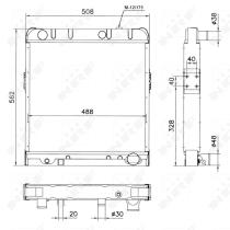 Nrf 52141 - RADIADOR CU NISSAN TRADE 86-