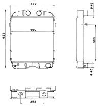 Nrf 52164 - RADIADOR CU NISSAN SUPER 55