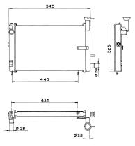 Nrf 52175 - RADIADOR CITROEN AX 11 Y 14 TRE COM