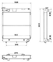 Nrf 52178 - RADIADOR MERCEDES FURGONETA 207 D