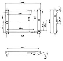 Nrf 52187 - RADIADOR OPEL KADETT 1.7 DIESEL