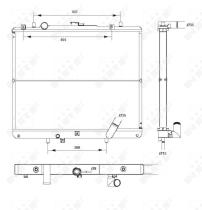 Nrf 52234 - RADIADOR ALU BRAZED MITSUBISHI L200