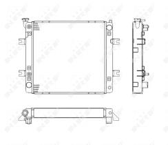 Nrf 52240 - RADIADOR CU NISSAN FORKLIFT D02 COP