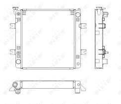 Nrf 52242 - RADIADOR CU NISSAN FORKLIFT D01 COP