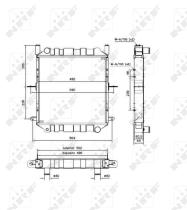 Nrf 52247 - RADIADOR CU NISSAN CABSTAR E 97-