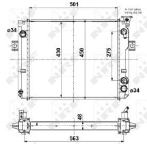 Nrf 52296A - RADIADOR ALU BRAZED TOYOTA FORKLIFT