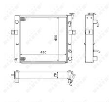 Nrf 52297 - RADIADOR CU TOYOTA FORKLIFT 8-SERIE