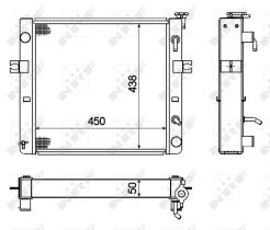 Nrf 52297A - RADIADOR ALU BRAZED TOYOTA FORKLIFT
