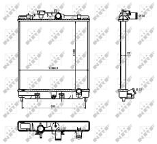 Nrf 526356 - RADIADOR ALU BRAZED HONDA CIVIC 91-