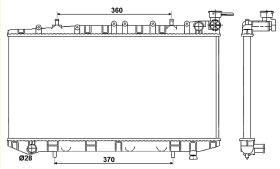 Nrf 526864 - RADIADOR ALU BRAZED NISSAN 100NX 90