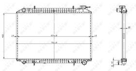 Nrf 529534 - RADIADOR ALU BRAZED NISSAN SERENA 9