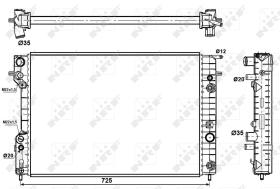 Nrf 529689 - RADIADOR ALU BRAZED OPEL VAUXHALL O