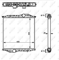 Nrf 529710 - RADIADOR ALU BRAZED MERCEDES ECONIC