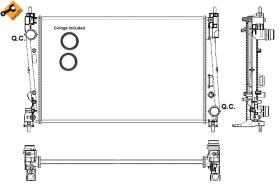 Nrf 53017 - RADIADOR ALU BRAZED ALFA ROMEO MITO