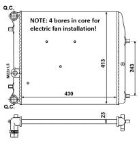 Nrf 53021A - RADIADOR ALU MECHAN SEAT CORDOBA 02