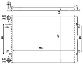 Nrf 53022 - RADIADOR ALU MECHAN FORD GALAXY 02-
