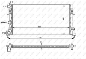 Nrf 53024A - RADIADOR ALU MECHAN VW POLO 09-