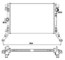 Nrf 53026 - RADIADOR ALU BRAZED RENAULT LAGUNA