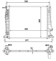 Nrf 53028 - RADIADOR ALU BRAZED FORD C-MAX 07-