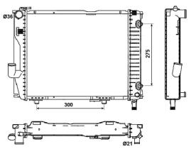Nrf 53030 - RADIADOR ALU BRAZED MERCEDES 260 85