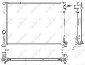 Nrf 53041 - RADIADOR ALU BRAZED CHRYSLER (USA)