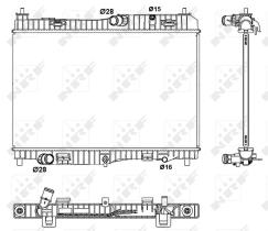 Nrf 53043 - RADIADOR ALU BRAZED FORD FIESTA 08-