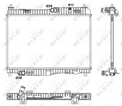 Nrf 53044 - RADIADOR ALU BRAZED FORD FIESTA 08-