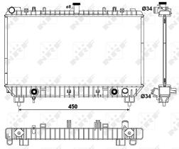 Nrf 53048 - RADIADOR ALU BRAZED CHEVROLET (GM)