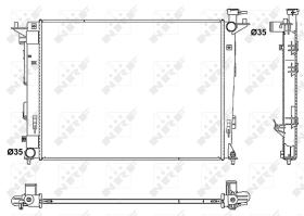 Nrf 53052 - RADIADOR ALU BRAZED HYUNDAI IX35 09